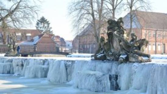 Gefrorene Fontaine