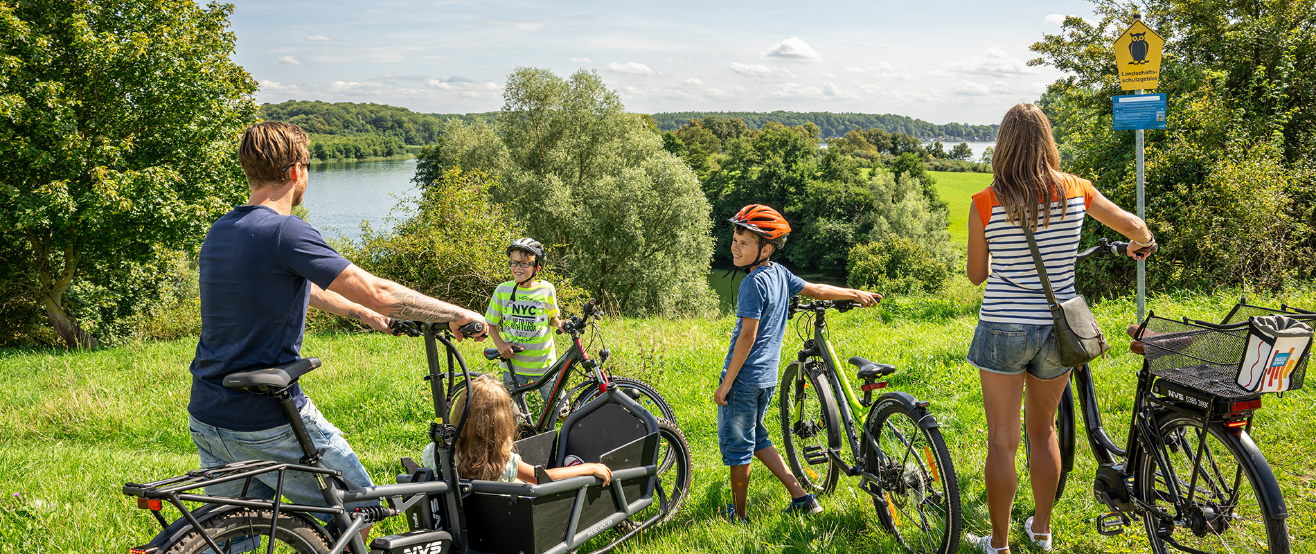 Familie Radfahren