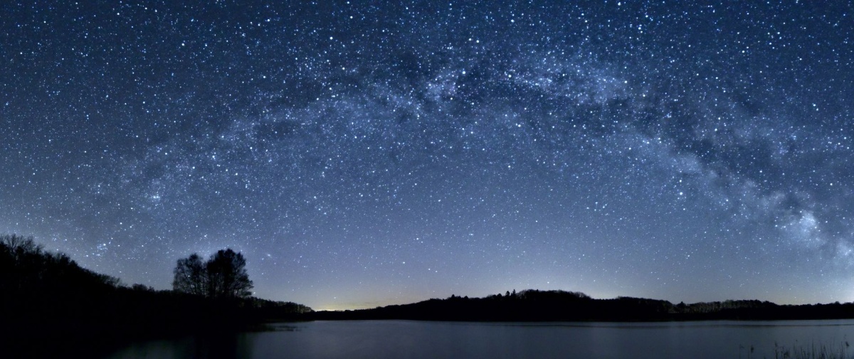Starry Sky over Lake Schaalsee in MV