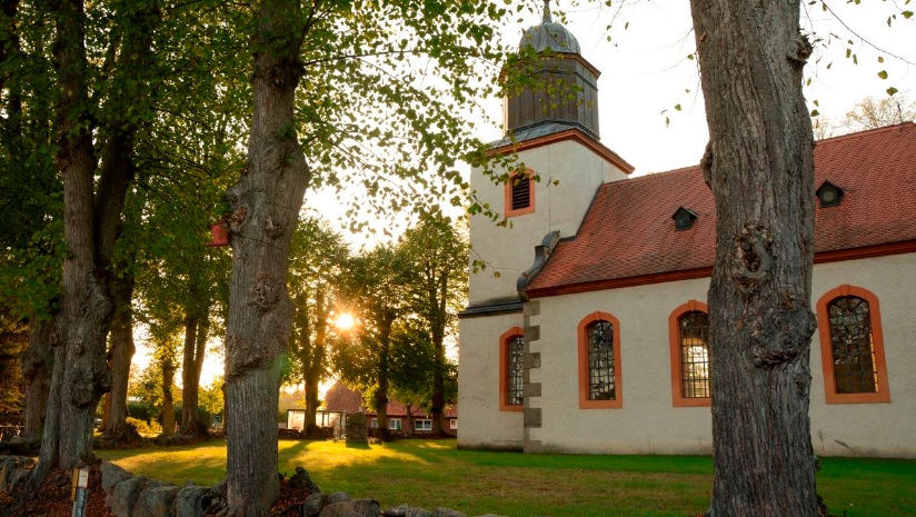 Barockkirche Warlitz am Sakralbautenradrundweg