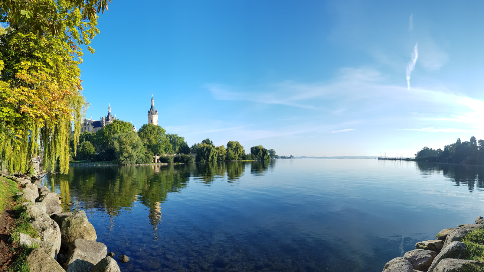 Panoramasicht auf das Schloss 