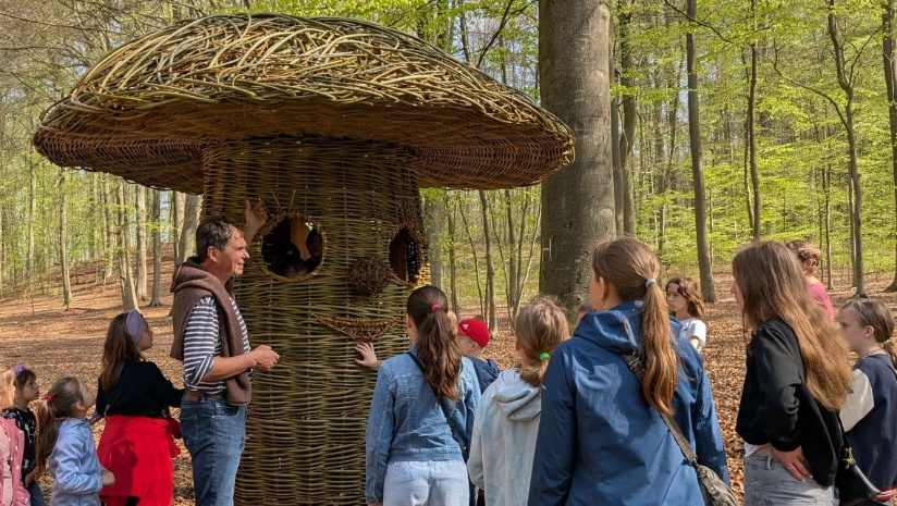 Eröffnung Naturerlebnispfad Hagenow Pilzy Skulptur Ralf Eggert Foto Annika Lenz TVMSN