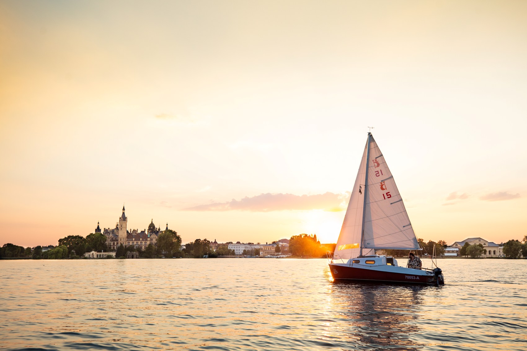 Romantik Pur beim Segeltörn auf dem Schweriner See