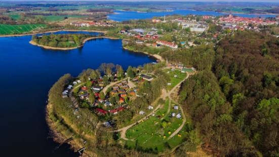 Luftbild Camping Sternberger Seenland