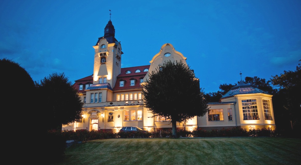 Schloss Wendorf bei Nacht
