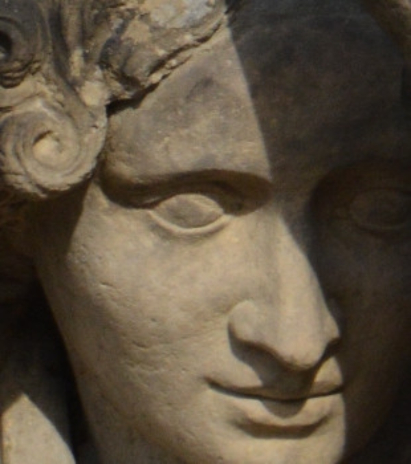 Detail einer Statue am Schloss Ludwigslust