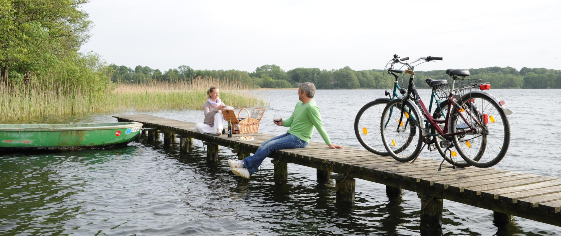 Picknick auf der Radtour um den Schaalsee 