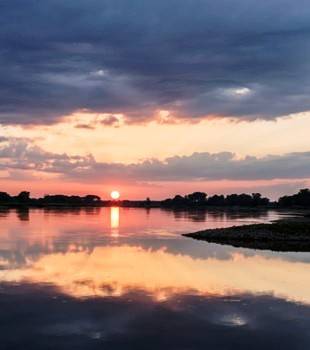 Elbe_Sonneuntergang