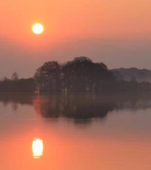 Sonnenuntergang am Schaalsee